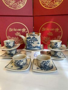 bộ ấm chén Phúc Lộc Sơn Thủy